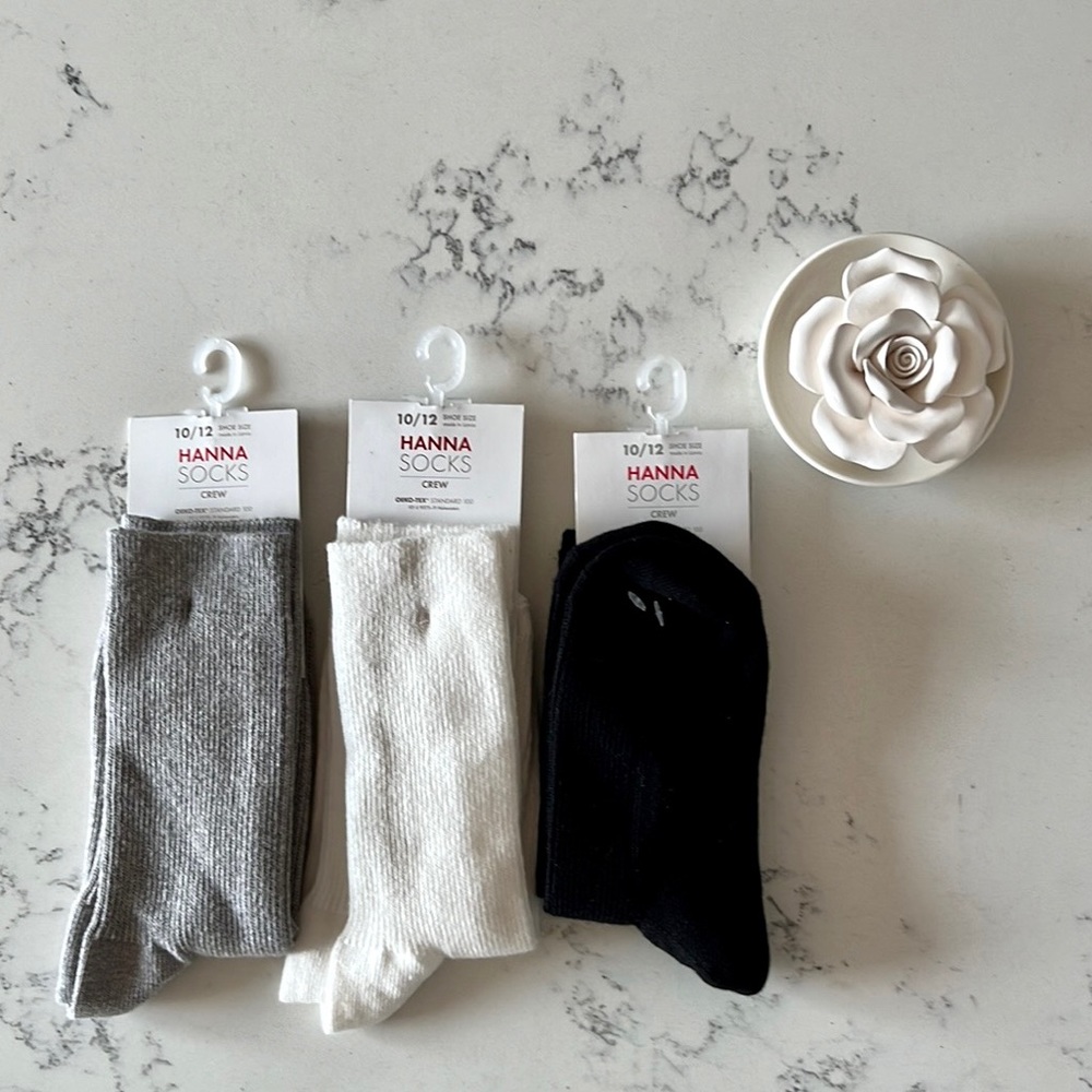 Hanna Andersson Bundle of three pair of socks.